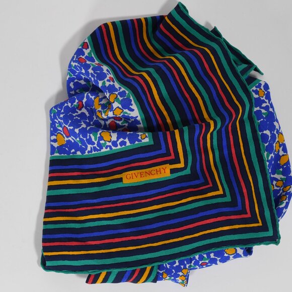 Givenchy Silk Scarf with Abstract Dot Pattern - Picture 7 of 9